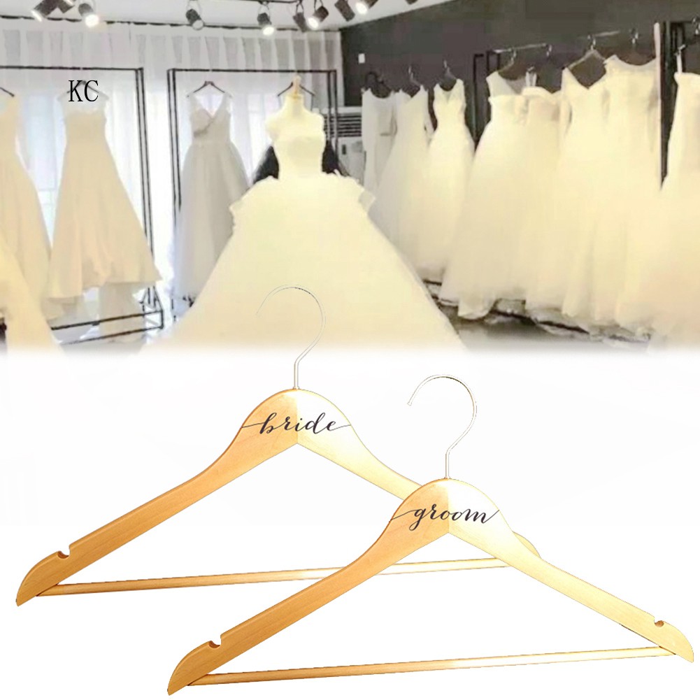 Clothes Rack Bride Groom Bridesmaid Dress Hanger Wedding Party