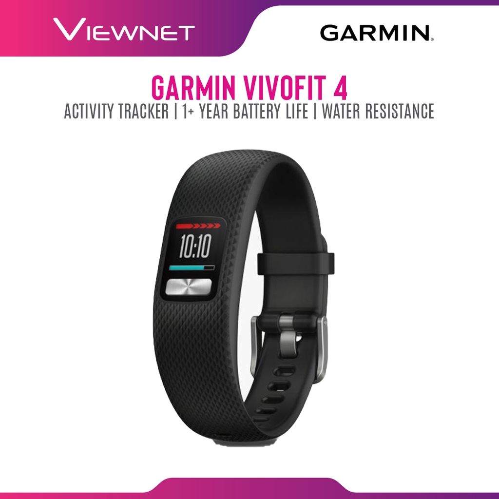 Garmin Vivofit 4 Activity Tracker with 1+ Year Battery Life (010-01847 ...