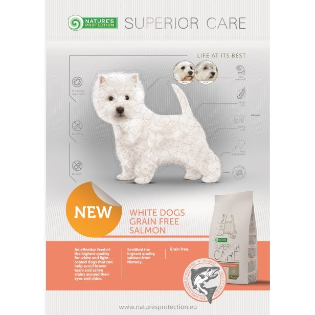nature's protection superior care white dogs small and mini breeds