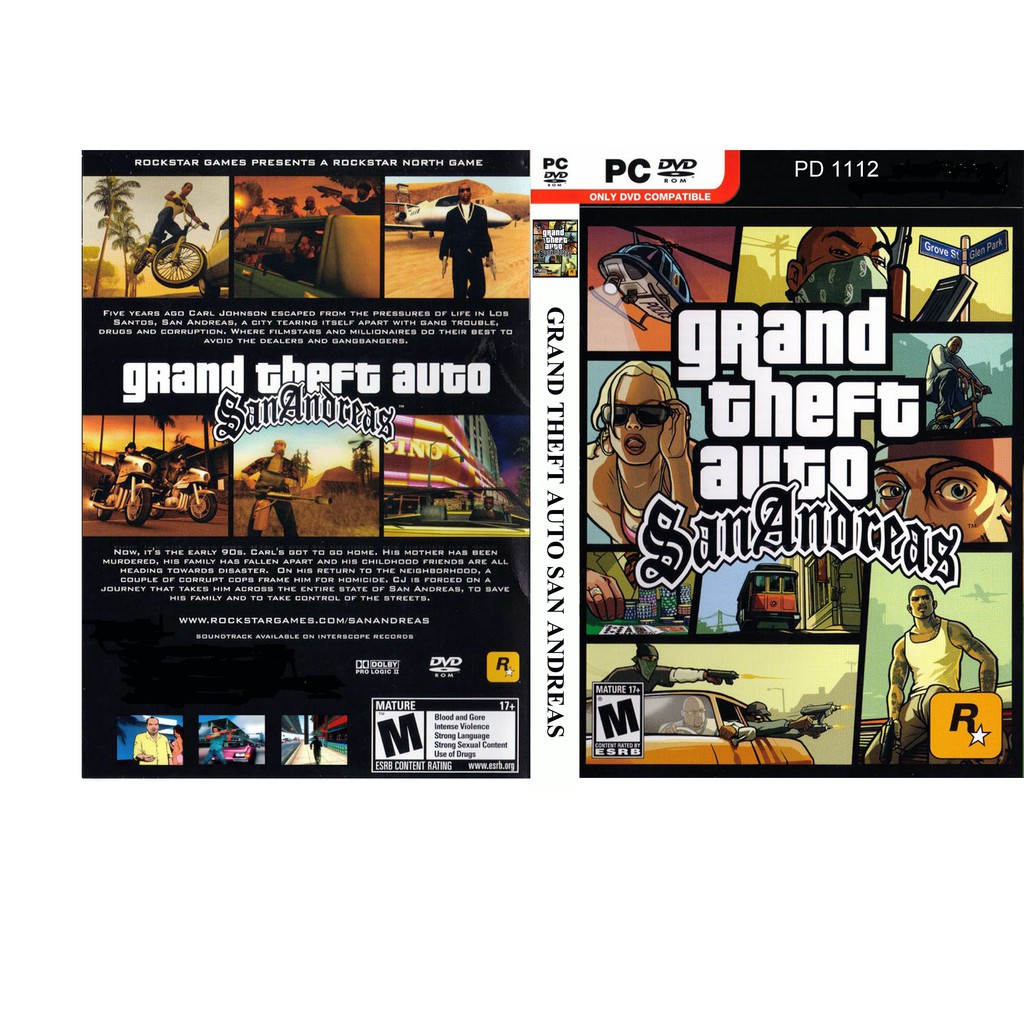 PC game Collection GTA SAN ANDREAS - 1 DVD | Shopee Malaysia