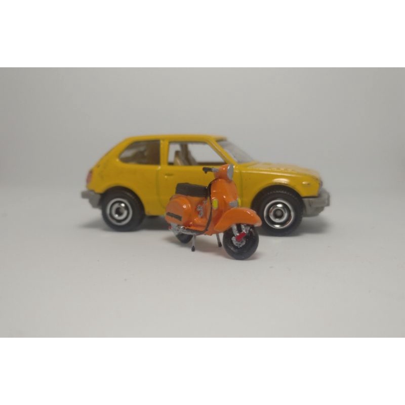 VESPA SCOOTER 1:64 scale engine 3D printed resin Hot Wheels/Matchbox 