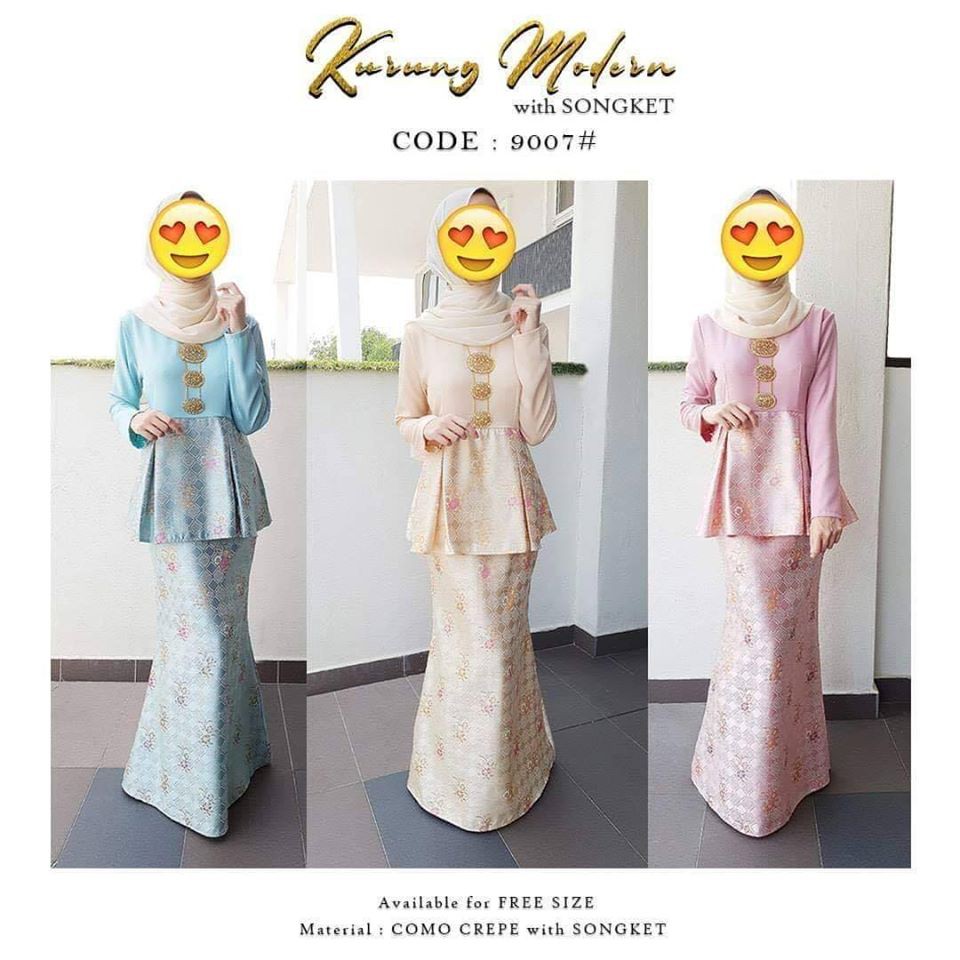 Kurung Modern Songket Peplum Murah Cantik Viral Ready Stock Shopee Malaysia