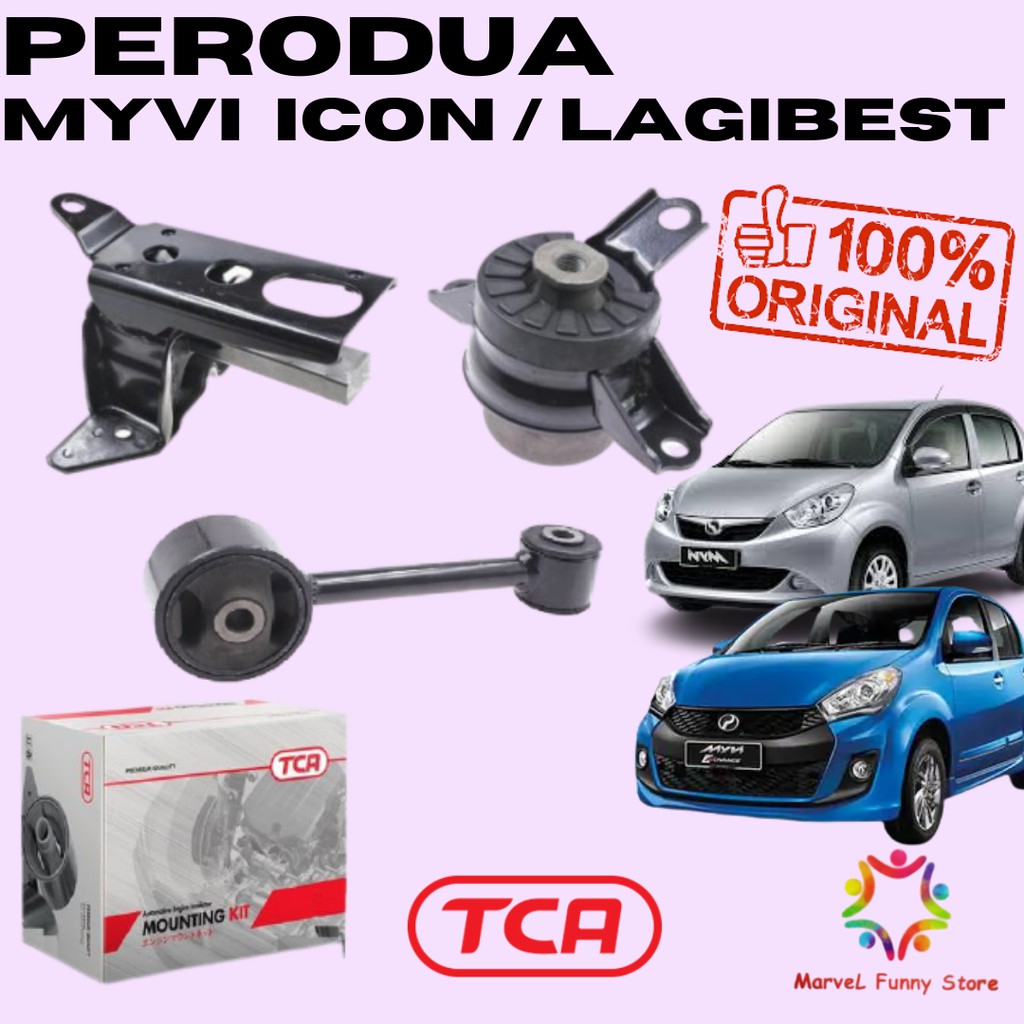 Perodua Myvi 1 5 Lagibest Ikon Engine Mounting Kit 100 Original Tca Shopee Malaysia