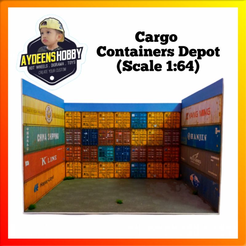 DIORAMA CARGO CONTAINERS DEPOT FOR HOT WHEELS SCALE 1:64 | Shopee Malaysia