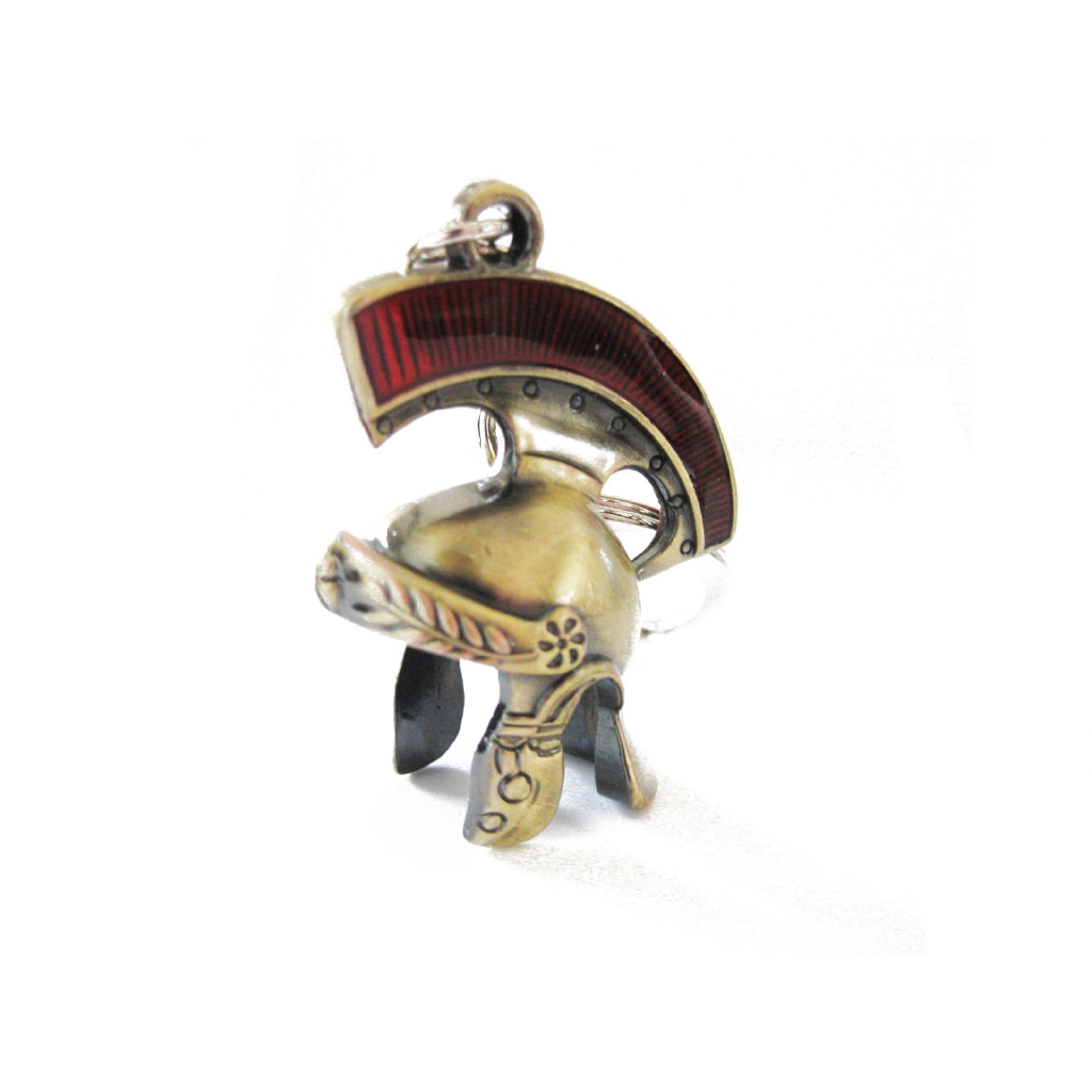 10x Roman helmet keychain,gladiator helmet keyring,Galea key ring,bronze color 
