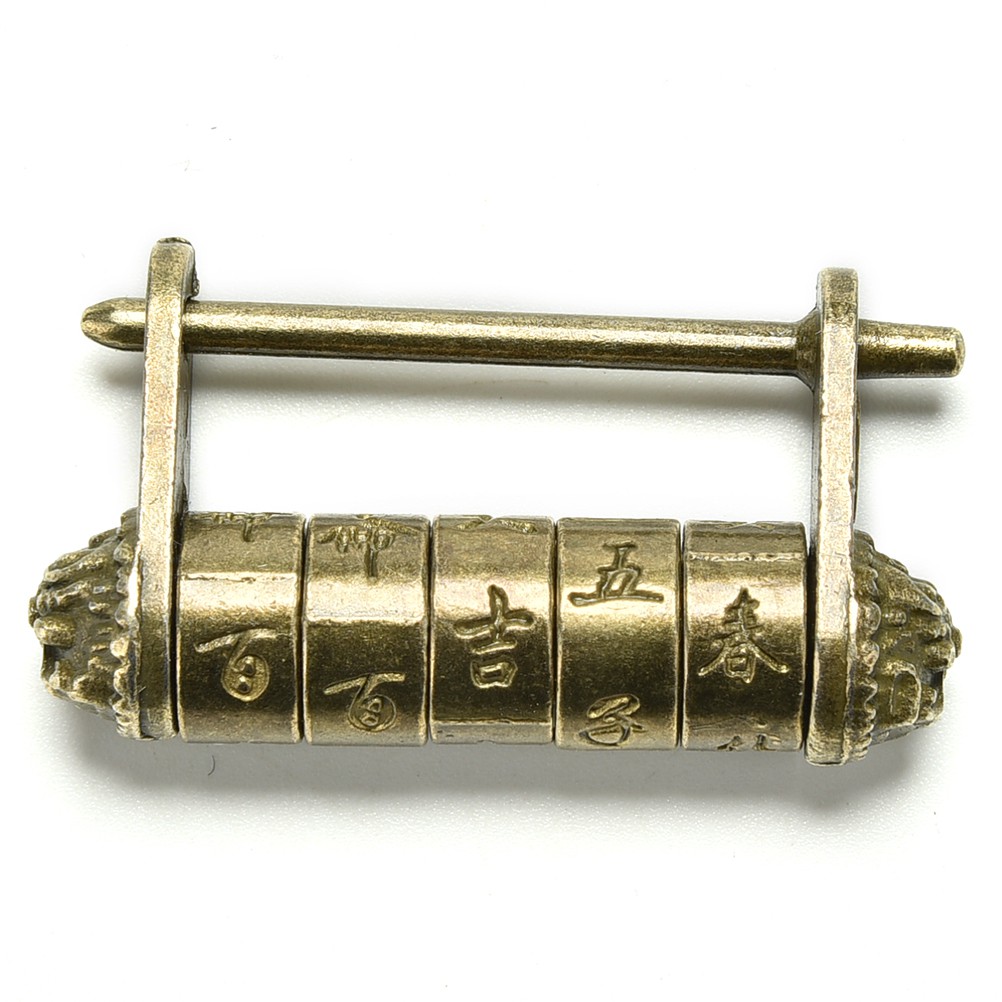 Home Garden Old Carved Brass Lock Latch Clasp For Vintage Drawer