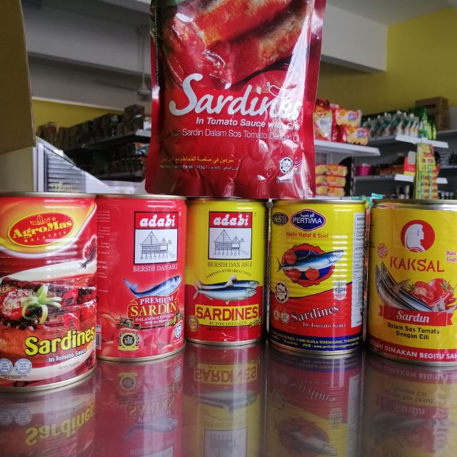 Bsgm Koleksi Sardin Size Besar 425g Keluaran Bumiputera Muslim Shopee Malaysia