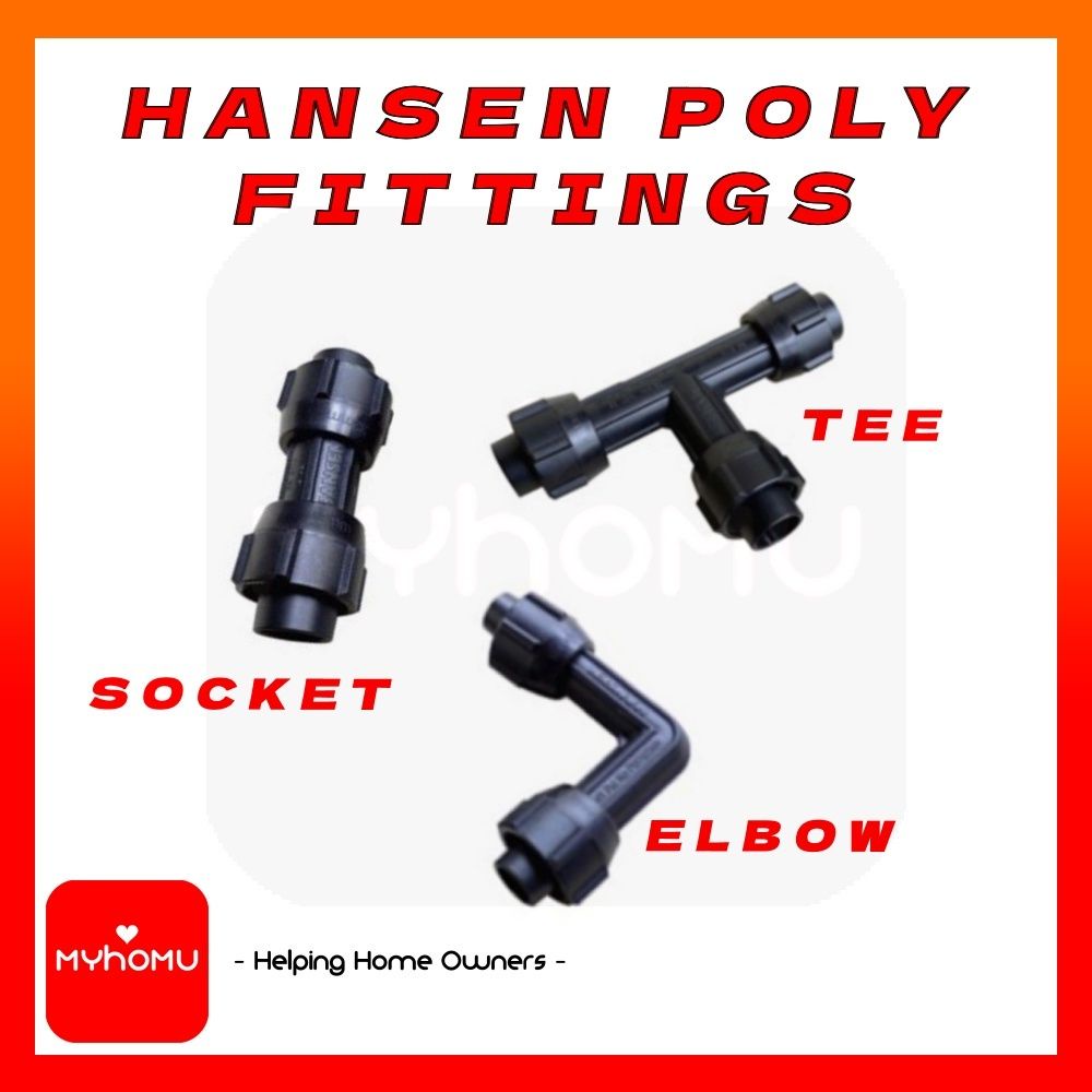 HANSEN PLUG & LOCK POLY FITTINGS POLY CONNECTOR JOINT 20MM/25MM/32MM