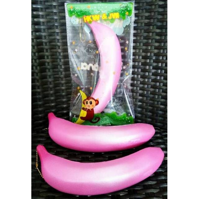 Cute Pink Banana Squishy