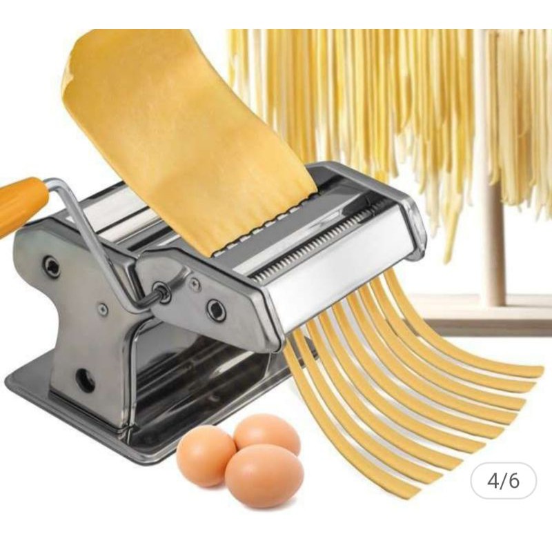 KBM High Quality 3Blade Stainless Steel Pasta Making Machine | Hand Manual Pasta Maker | Mesin Mee Kuning | Noodle Maker