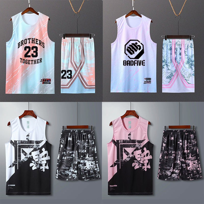 To be crazy basketball suit customized men's and women's jerseys training vest college stu要疯篮球服套装定制男女球衣训练背心大学生比赛队服团购印号