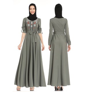 dress dinner muslimah plus size