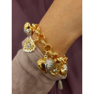 Gelang Kendi Gantung Love Emas 916 Tulen Shopee Malaysia
