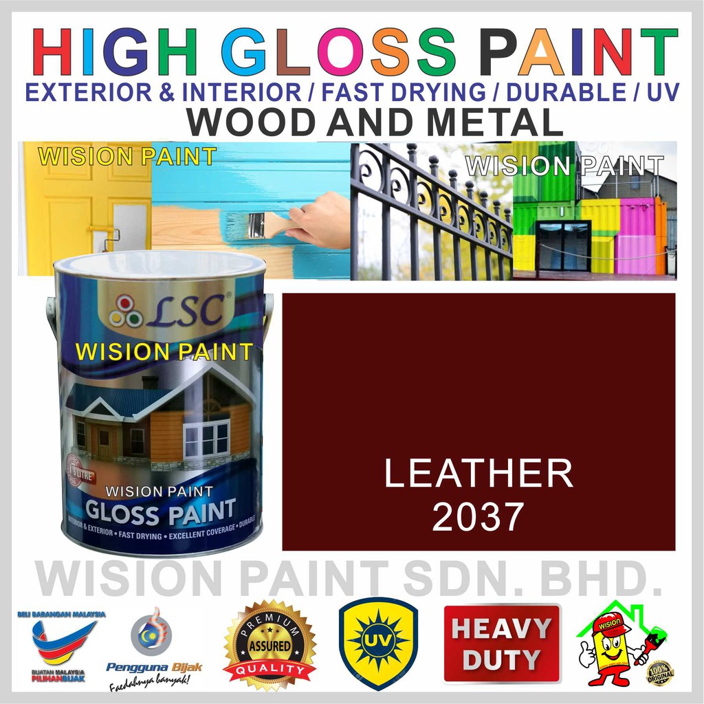 gloss leather paint