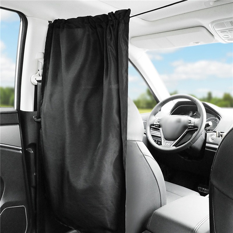 2pcs/set Car Taxi Cab Isolation Protection Curtain Air-conditioning Sunshade Privacy Curtain