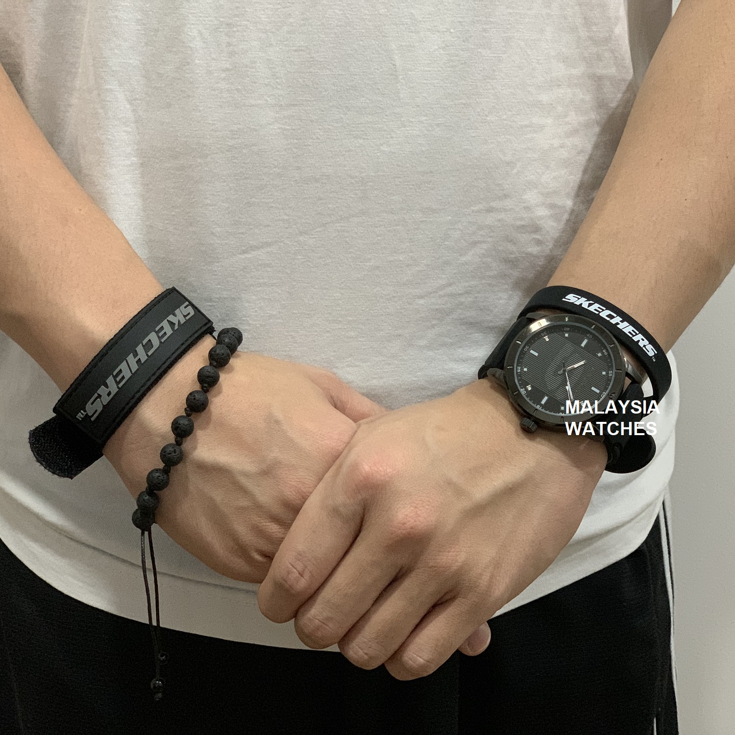 fast Havslug ødelagte OFFICIAL WARRANTY) Skechers SR9038 Quartz Analog Black Silicone Strap Watch  + Bracelets Gift Set (2 Years Warranty) | Shopee Malaysia