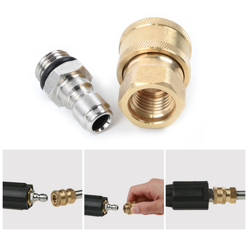 1/4" Brass Garden Hose Quick Connector M14*1.5 garden Irrigation hose