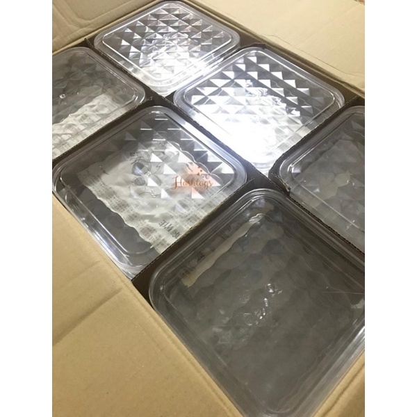 Ready Stock FF2702 Square Plastic Container Bekas Kuih Cookies Box