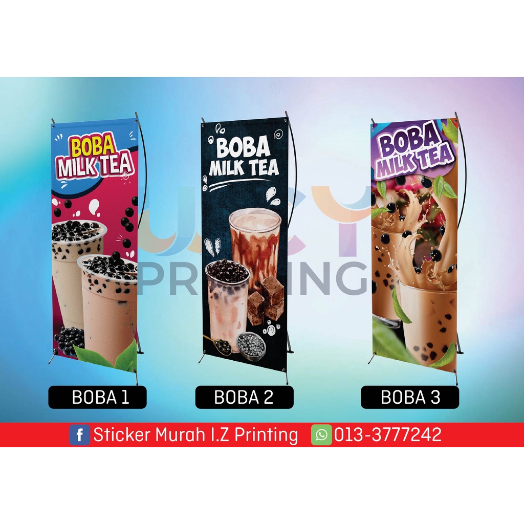 BUNTING AIR BOBA, MILO, NESCAFE, TEH AIS BOLEH EDIT INFO | Shopee Malaysia