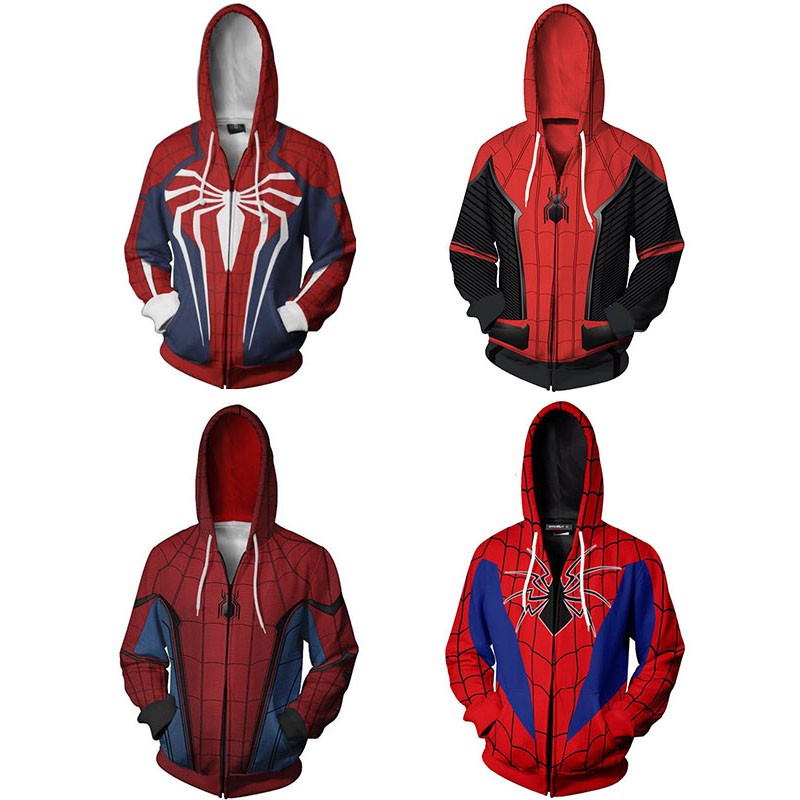 spider man in hoodie