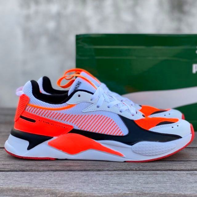 puma rsx white orange