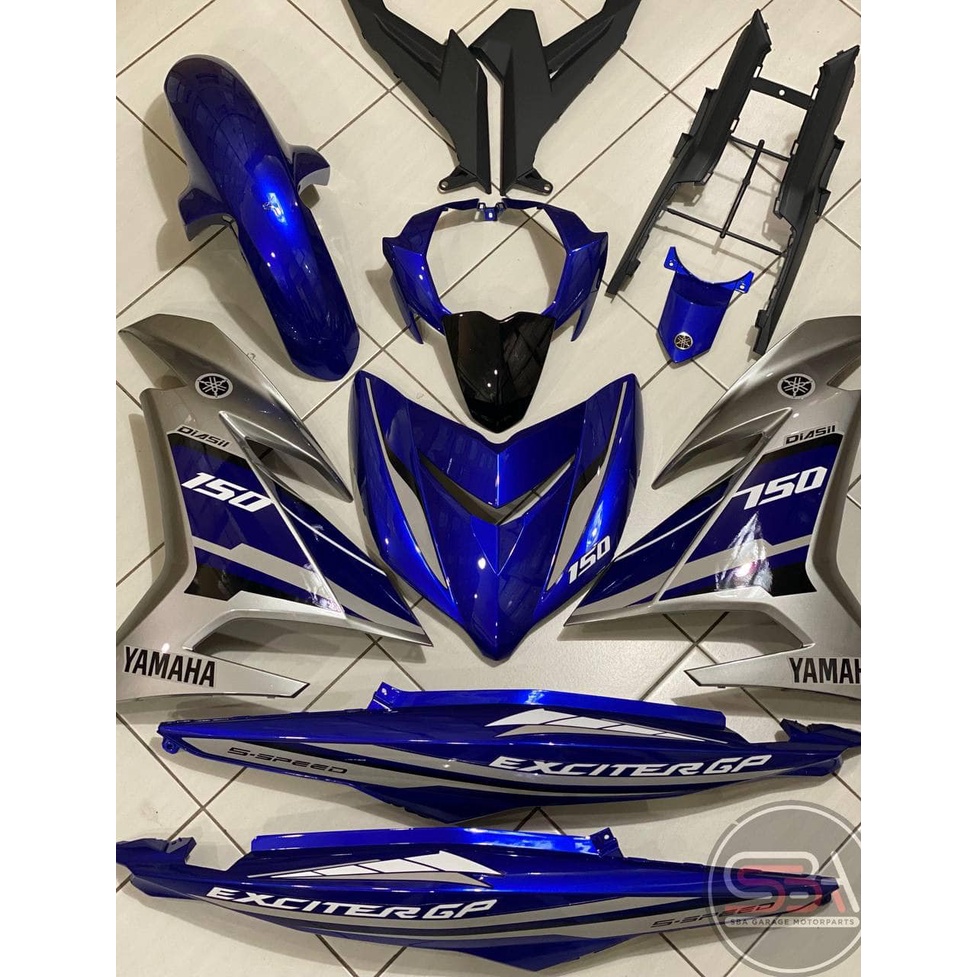 COVER SET Y15ZR V1 V2 DPBMC S3 EXCITER GP BIRU TANAM COVERSET PREMIUM ...