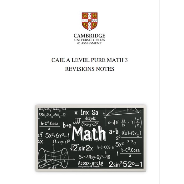 A Level Pure Math Mathematics 3 Revision Notes PDF