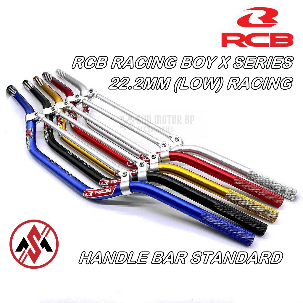 RCB RACING BOY X SERIES HANDLE BAR STANDARD 22.2MM LOW CROSS Bar Off
