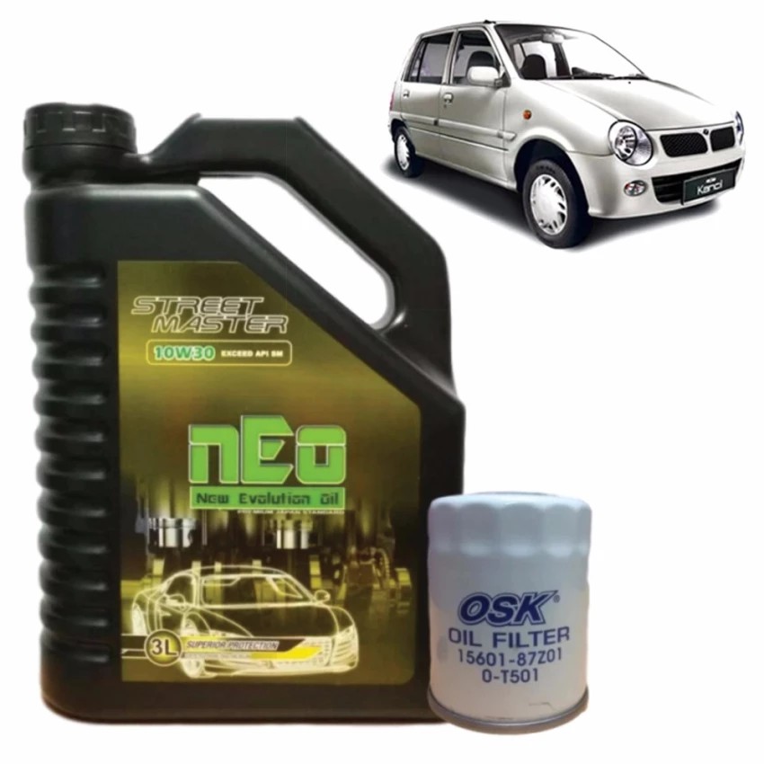 ENGINE OIL/MINYAK PELINCIR nEo 10W30 3Litre Perodua Kancil 