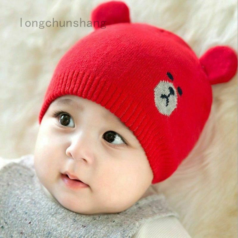 red toddler winter hat