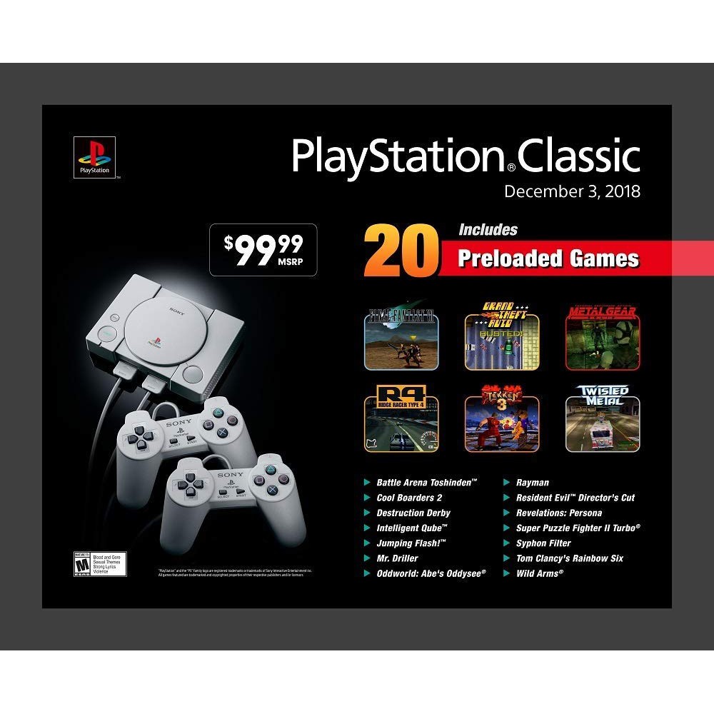 playstation classic preloaded games