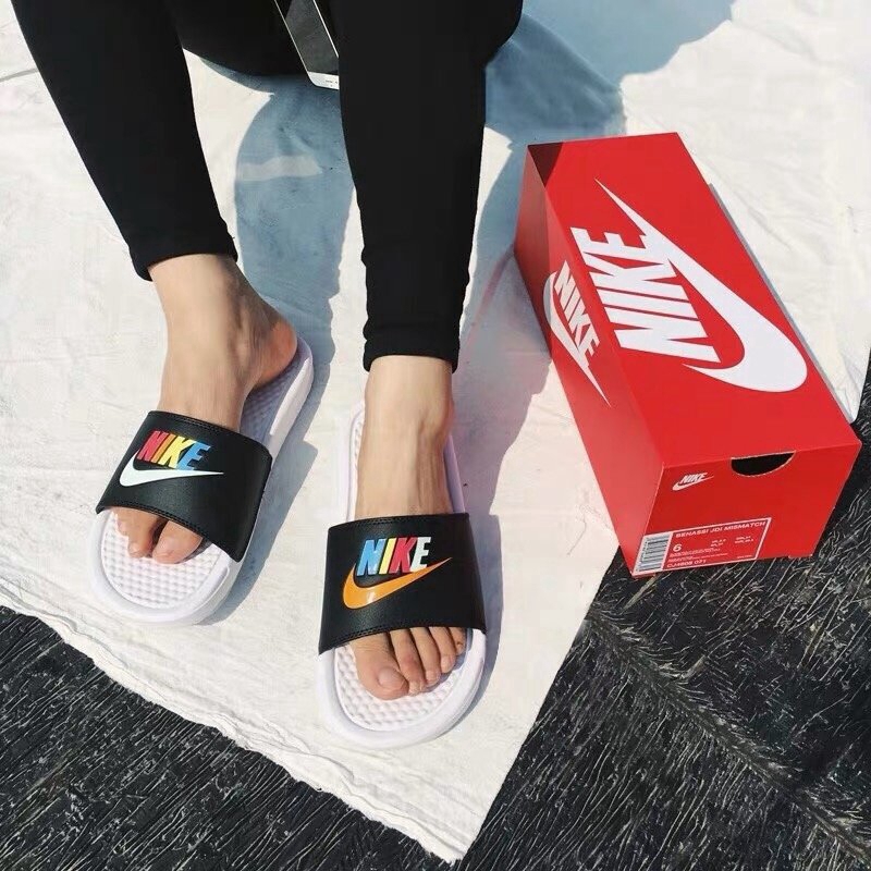 nike rainbow sandals