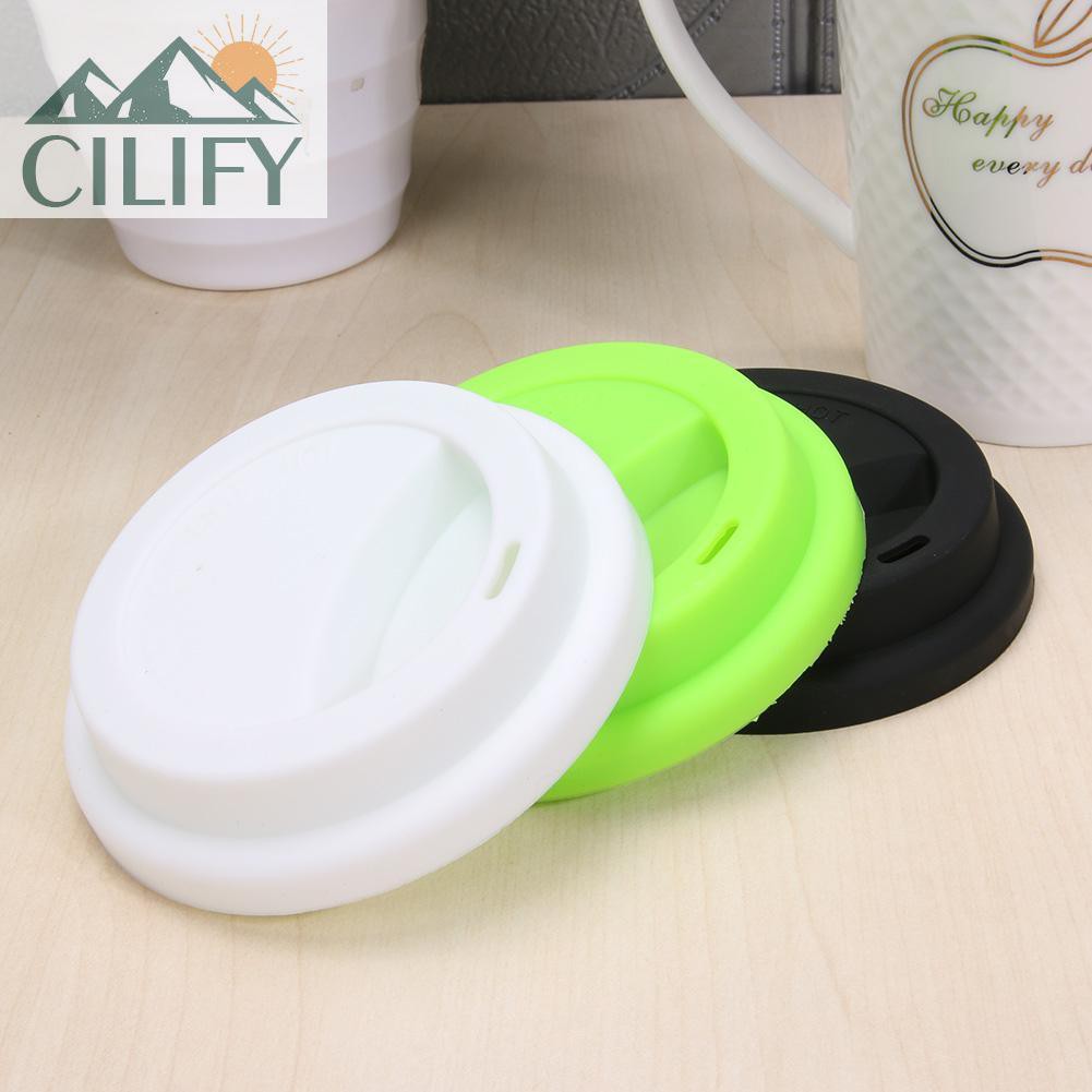 1PC Silicone Cup Cover Food-grade Heat Resistant Mug Lid Cute Coffee Cup Cover