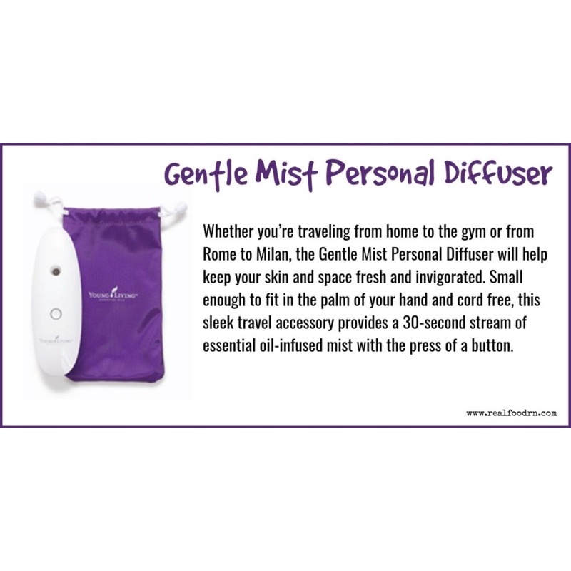 Gentle Mist Diffuser Young Living Shopee Malaysia