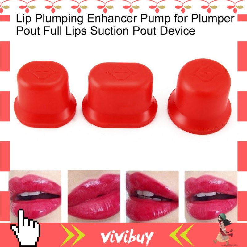 🌱S/M/L 3 Sizes Lip Enhancer Pump Full Plumper Pout Full Lips Suction ...