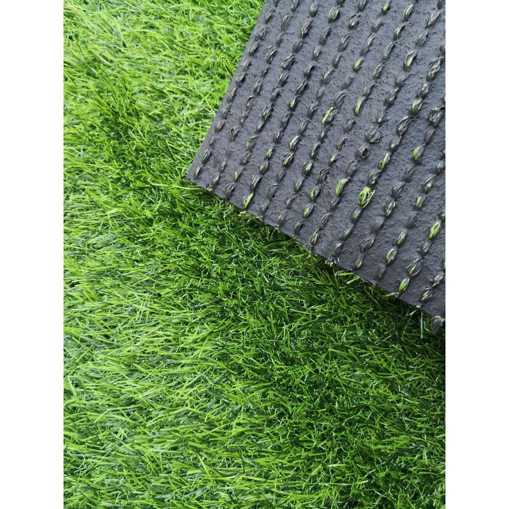 25MM (1 FEET X 1 FEET) ARTIFICIAL GRASS GREEN/MIX COLOR FAKE PET 
