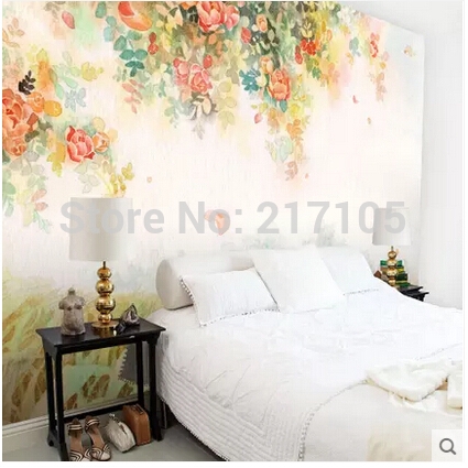 Warm Romantic Rose Flower 3d Wallpaper Living Room Bedroom Sofa Custom Mural