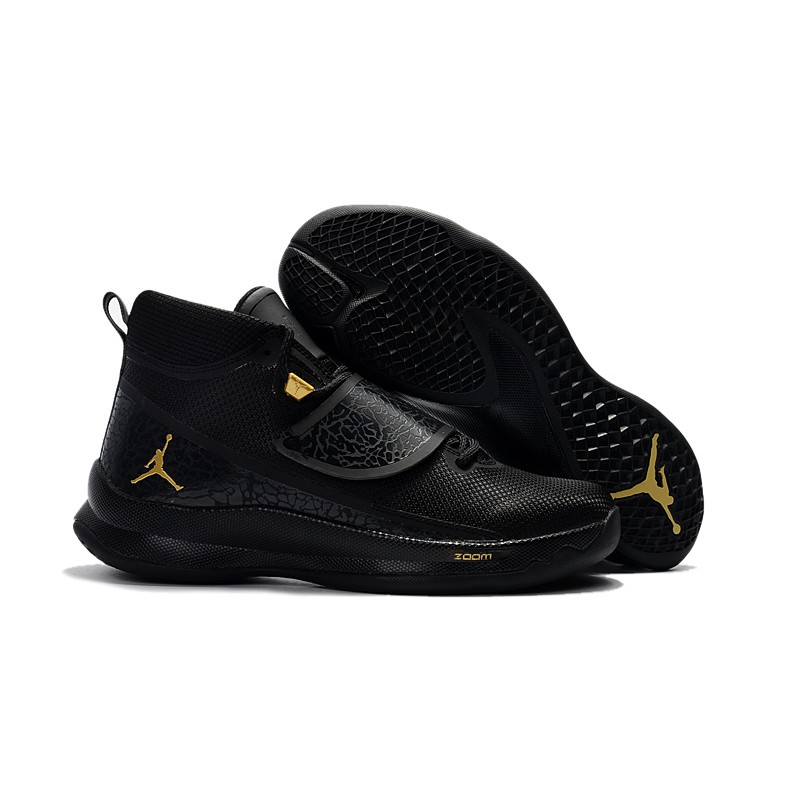 jordan superfly 5 po black and gold