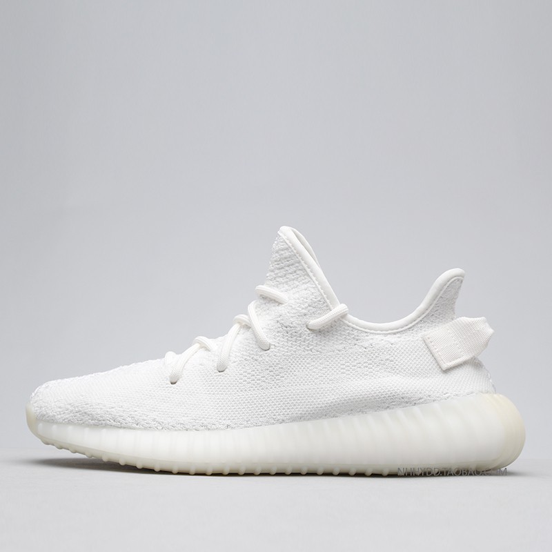 pure white yeezys