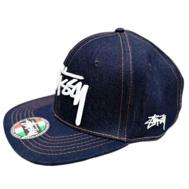 stussy denim cap