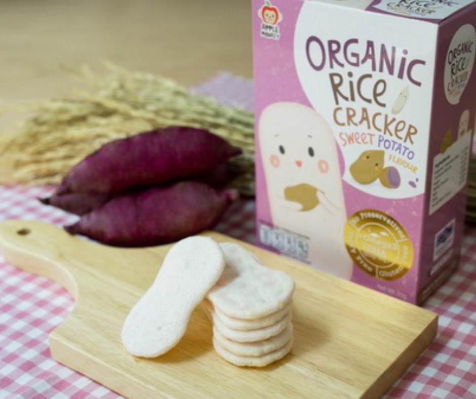 Apple monkey store organic rice cracker