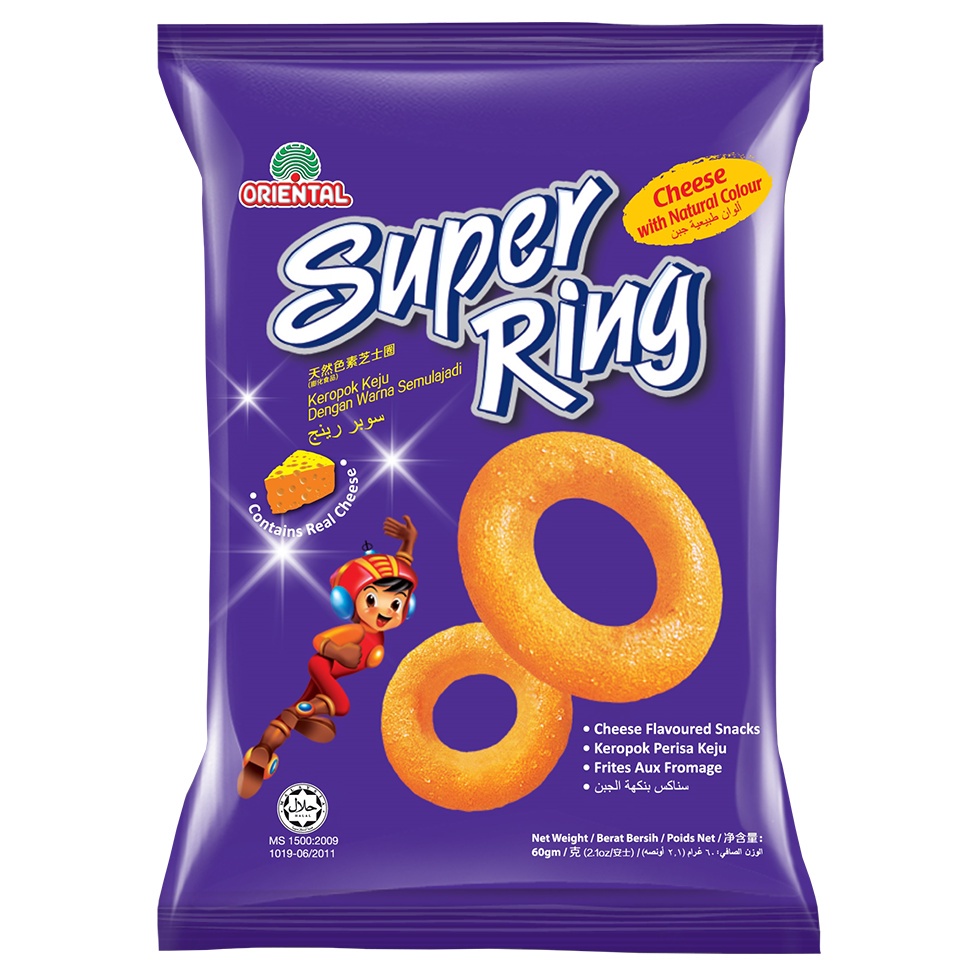 Oriental Super Ring Cheese Flavoured Snacks Jajan 60G Shopee Malaysia