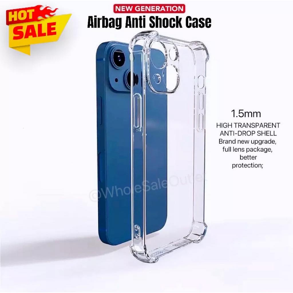 iP Phone 11 12 13 14 15 16 Pro Max X Xs XS Max XR 6 7 8 Plus mini 1.5mm Transparent Camera Protection Soft TPU Case