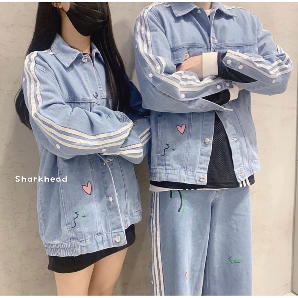 adidas fiorucci denim pants