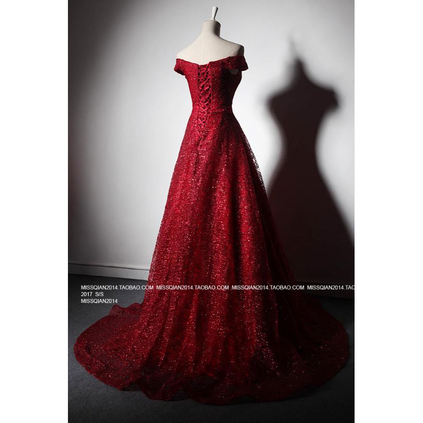 red and gold sequin dress