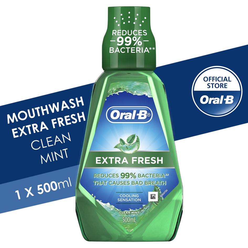 OralB Extra Fresh Mouthwash (500ml) Shopee Malaysia
