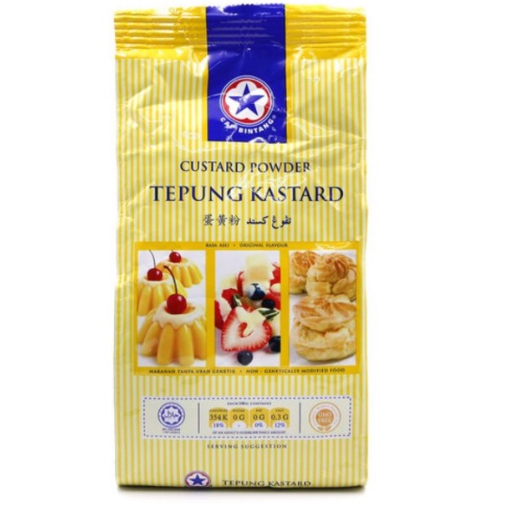 Cap Bintang Custard Powder Original Flavour / Tepung Kastard 300g