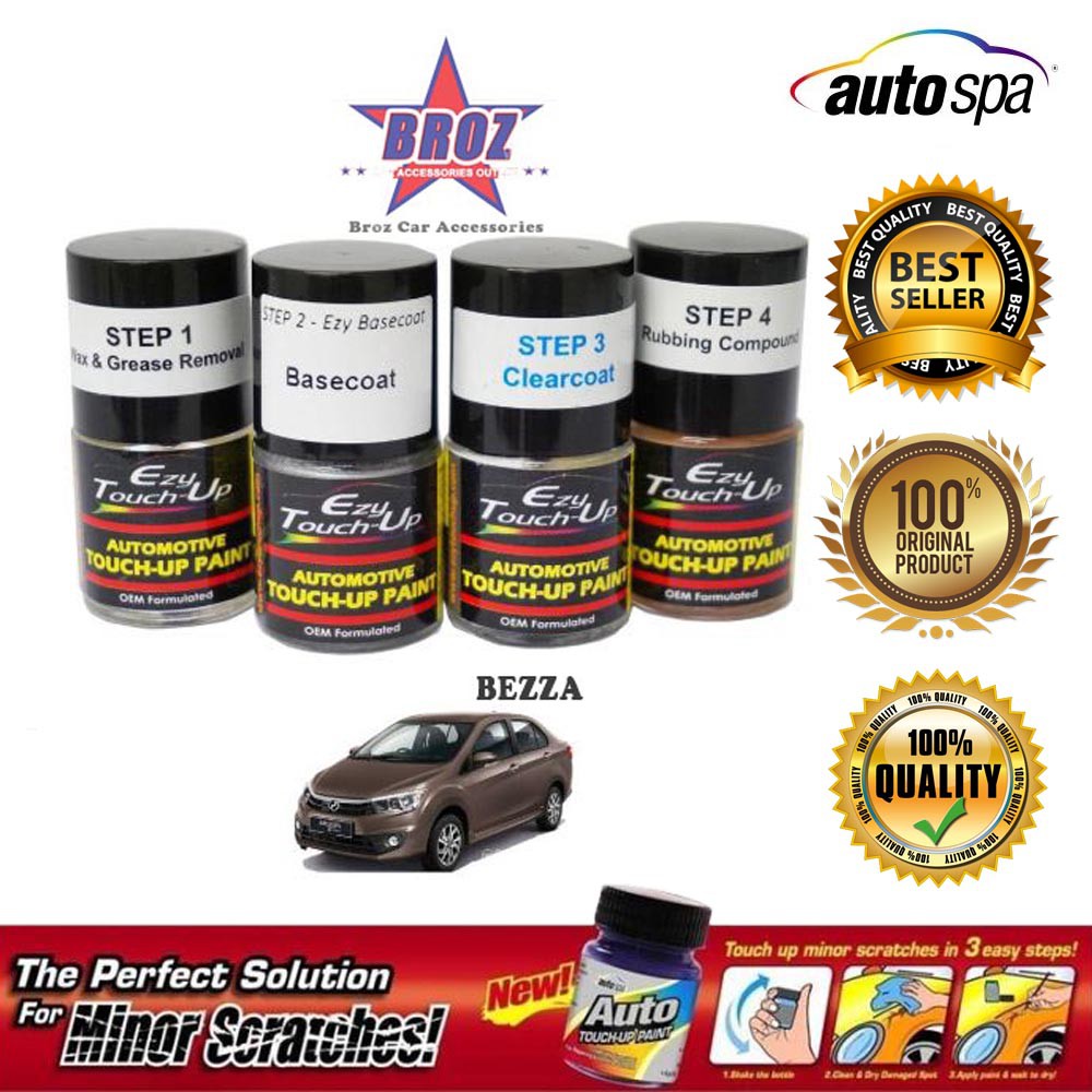 AUTOSPA Touch Up Paint Perodua Bezza 3pcs/Set (Base Coat 