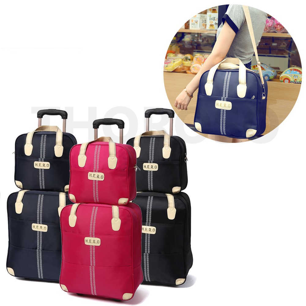 2 In 1 HERO Travel Duffel Bag With Trolley Shopee Malaysia