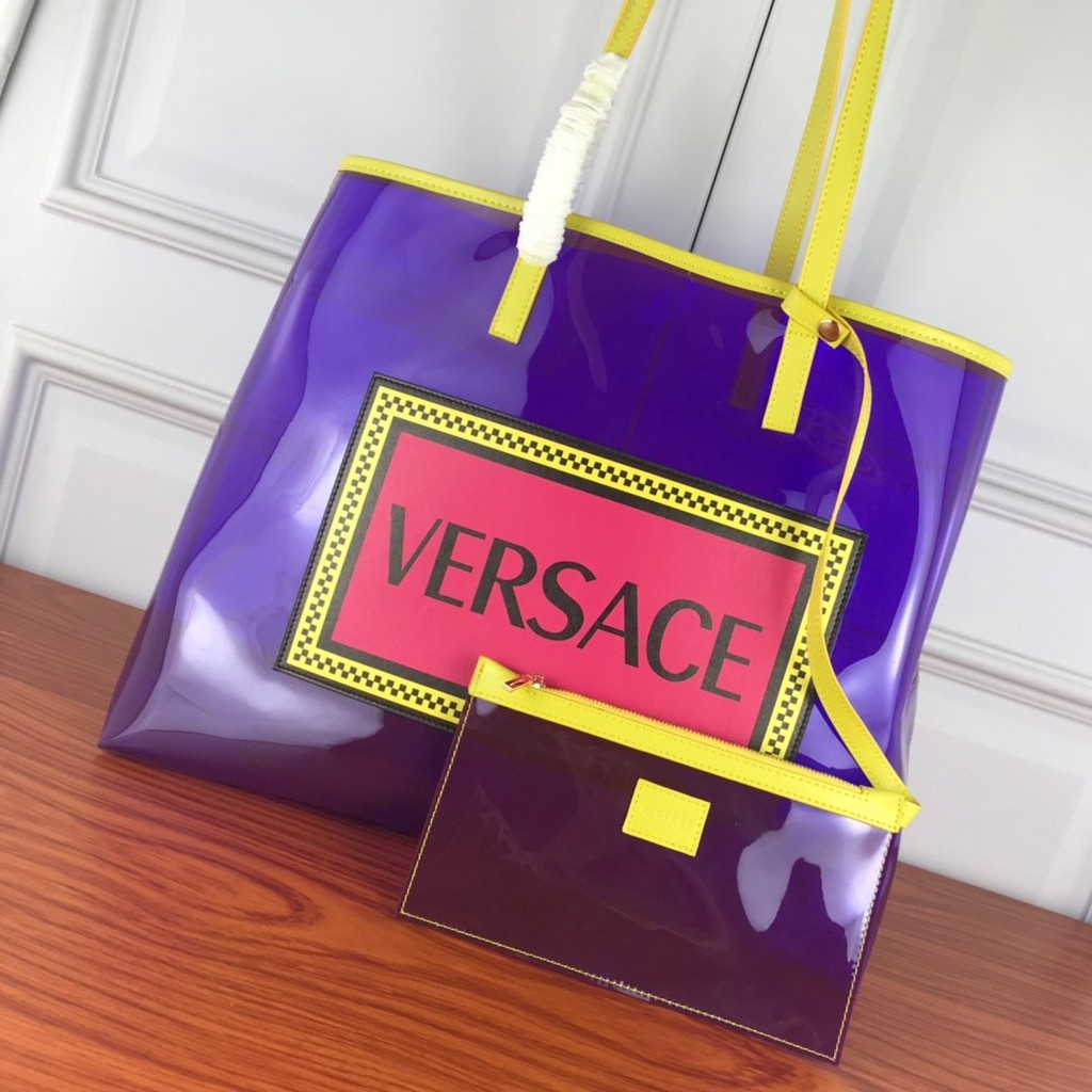 versace transparent bag